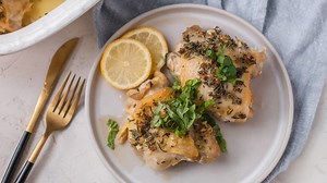 italian-baked-chicken-thighs-recipe-tastingtablecom image