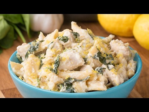 one-pot-cheesy-lemon-chicken-pasta-youtube image