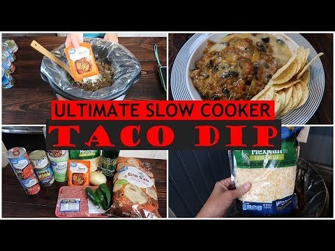 ultimate-slow-cooker-taco-dip-youtube image