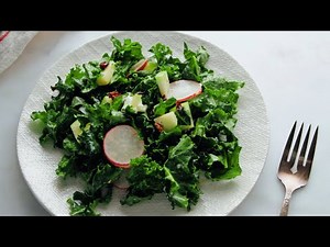 debs-kale-salad-with-apple-cranberries-and-pecans-youtube image