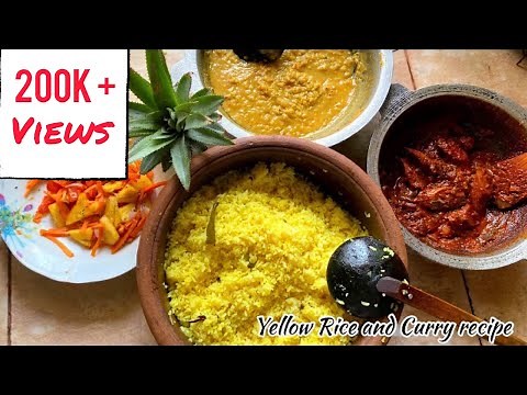 sri-lankan-yellow-rice-kaha-batha-and-curry image
