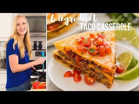 easy-6-ingredient-taco-casserole-the-recipe-rebel-youtube image