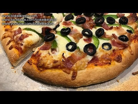 easy-no-fail-pizza-dough-recipe-in-kitchenaid-mixer image