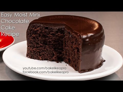 easy-moist-mini-chocolate-cake-recipe-youtube image