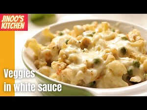 vegetables-in-white-sauce-recipe-creamy-and-cheesy-veggies image