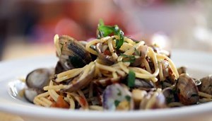 spaghetti-with-clams-recipe-bbc-food image