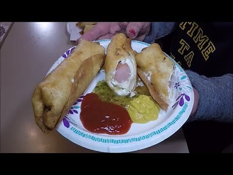 hot-dog-burrito-deep-fried-in-copper-chef-pan-youtube image