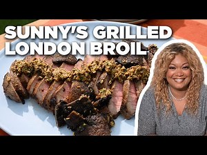 sunny-andersons-grilled-london-broil-and-portobello image