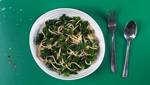 spaghetti-with-kale-anchovies-and-chilli-recipe-bbc image