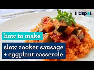 slow-cooker-sausage-and-eggplant-casserole-youtube image