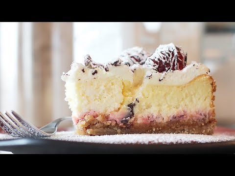 how-to-make-strawberries-champagne-cheesecake image