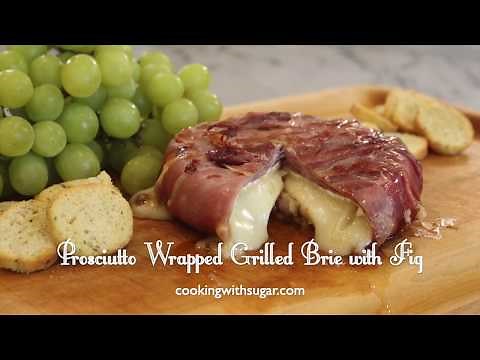 best-party-appetizers-prosciutto-wrapped-grilled-brie image