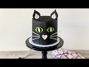 how-to-make-black-cat-cake-youtube image