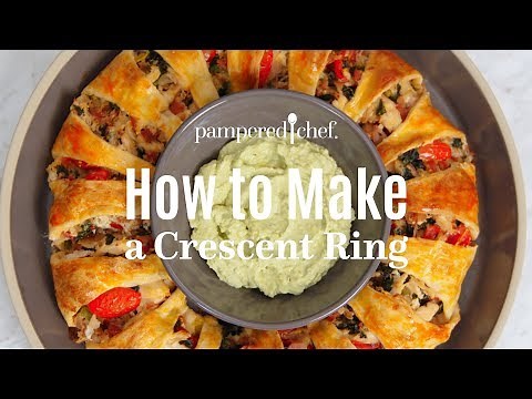 how-to-make-a-crescent-ring-pampered-chef-youtube image