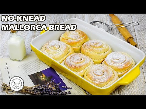 no-knead-fluffy-sweet-rolls-mallorca-bread-youtube image