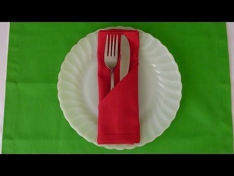 napkin-folding-simple-pocket-youtube image