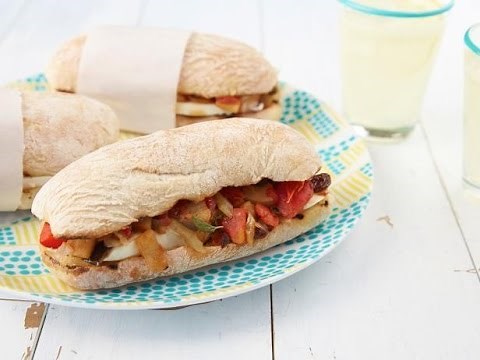 how-to-make-giadas-caponata-picnic-sandwiches-food image