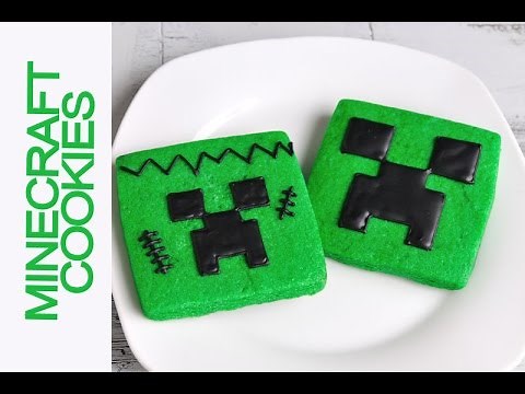 easy-creeper-minecraft-cookies-hanielas-youtube image