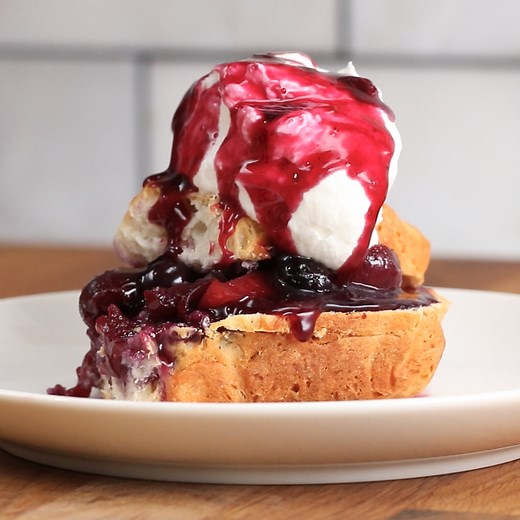 peach-cherry-blueberry-shortcake-fruit-cherry-shortcake image