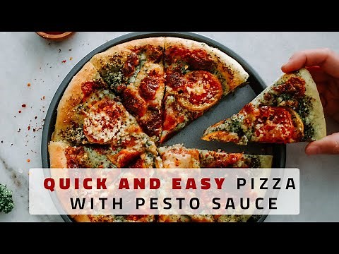 pizza-with-pesto-sauce-recipe-pizza-from-scratch-youtube image