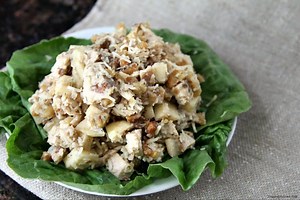 chicken-salad-with-apples-quick-easy-snappy image