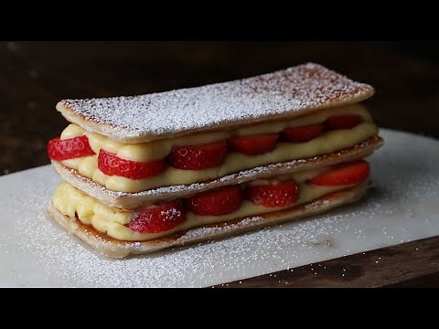 layered-strawberry-cream-puff-cake-mille-feuille-youtube image