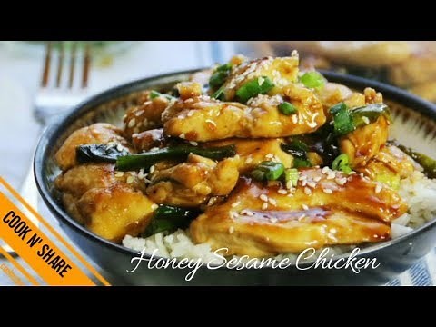 honey-sesame-chicken-dinner-in-30-minutes-youtube image