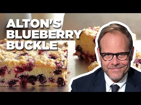 alton-brown-makes-blueberry-buckle-good-eats-food image