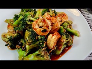 super-easy-garlic-black-bean-shrimp-broccoli-黑豆酱 image