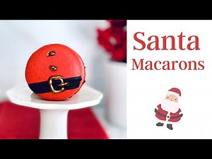 christmas-macarons-santa-macarons-red-velvet image