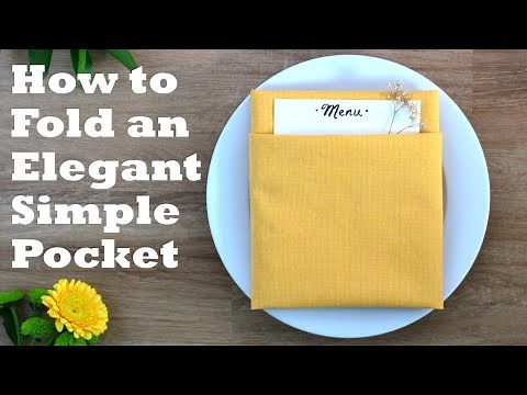 simple-elegant-pocket-napkin-folding-tutorial-youtube image
