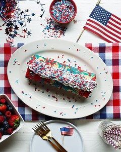 tasty-presents-red-white-and-blue-tie-dye-swiss-roll image