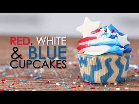 how-to-make-red-white-and-blue-cupcakes-youtube image