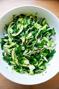 simply-dressed-cucumber-mint-salad-alexandras image
