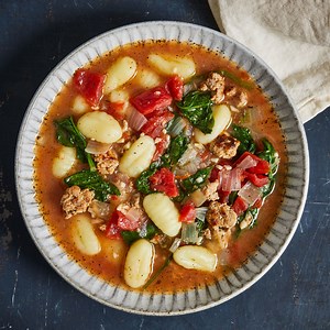 one-pot-italian-sausage-gnocchi-soup-recipe-real-simple image