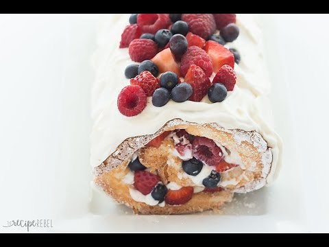 triple-berry-angel-food-cake-roll-recipe-youtube image