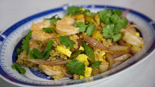siri-dalys-miso-shrimp-stir-fry-with-eggs-and-crispy-rice image