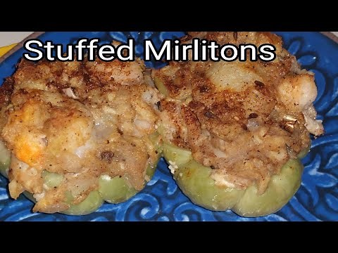 low-carb-seafood-stuffed-mirlitons-or-chayote-youtube image