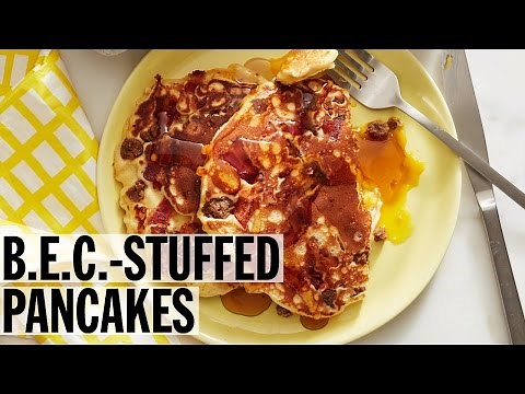 bacon-egg-and-cheese-stuffed-pancakes-food-network image