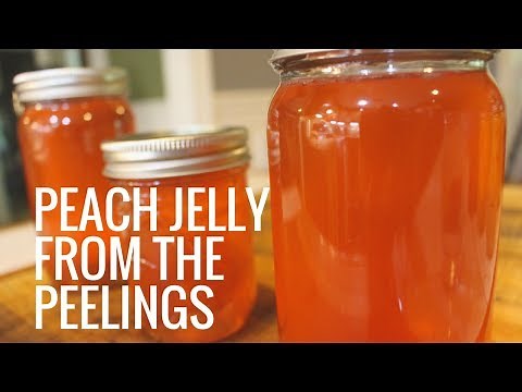homemade-peach-jelly-from-the-peelings-youtube image
