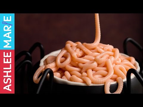 how-to-make-edible-worms-halloween-party-food-youtube image