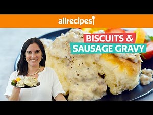 homestyle-biscuits-and-sausage-gravy-easy-delicious image