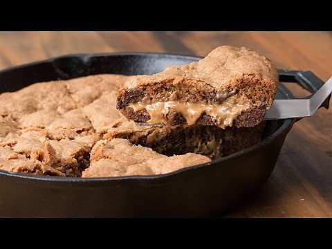 peanut-butter-stuffed-skillet-cookie-youtube image