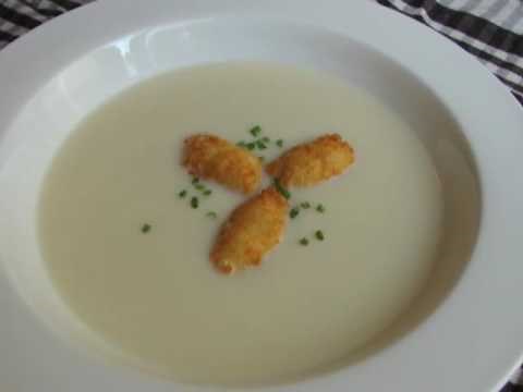 cauliflower-soup-with-blue-cheese-fritters-youtube image