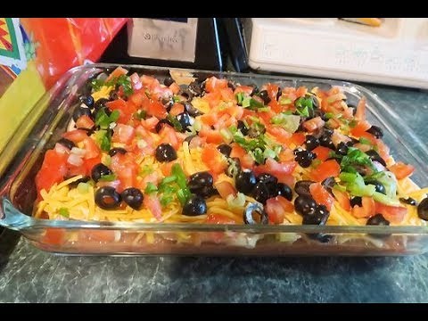 diy-famous-7-layer-bean-dip-fathers-day-recipe-youtube image